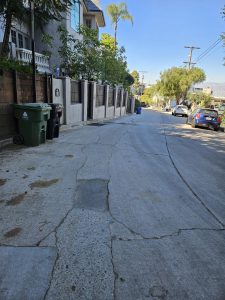Paved Road in front of the land