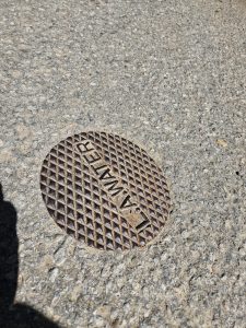 Utilities are in the street