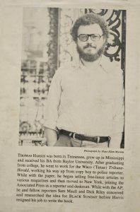First Novel of Thomas Harris