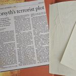 newspaper clipping of the book